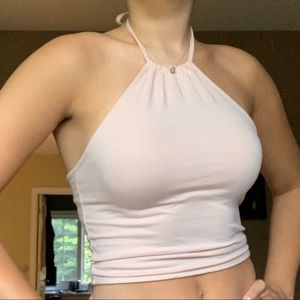 Brandy Melville Light Pink Halter Top